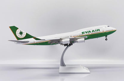 1:200 JC Wings Eva Air BOEING B747-400 Flap Down Airplane Diecast Aircraft Model