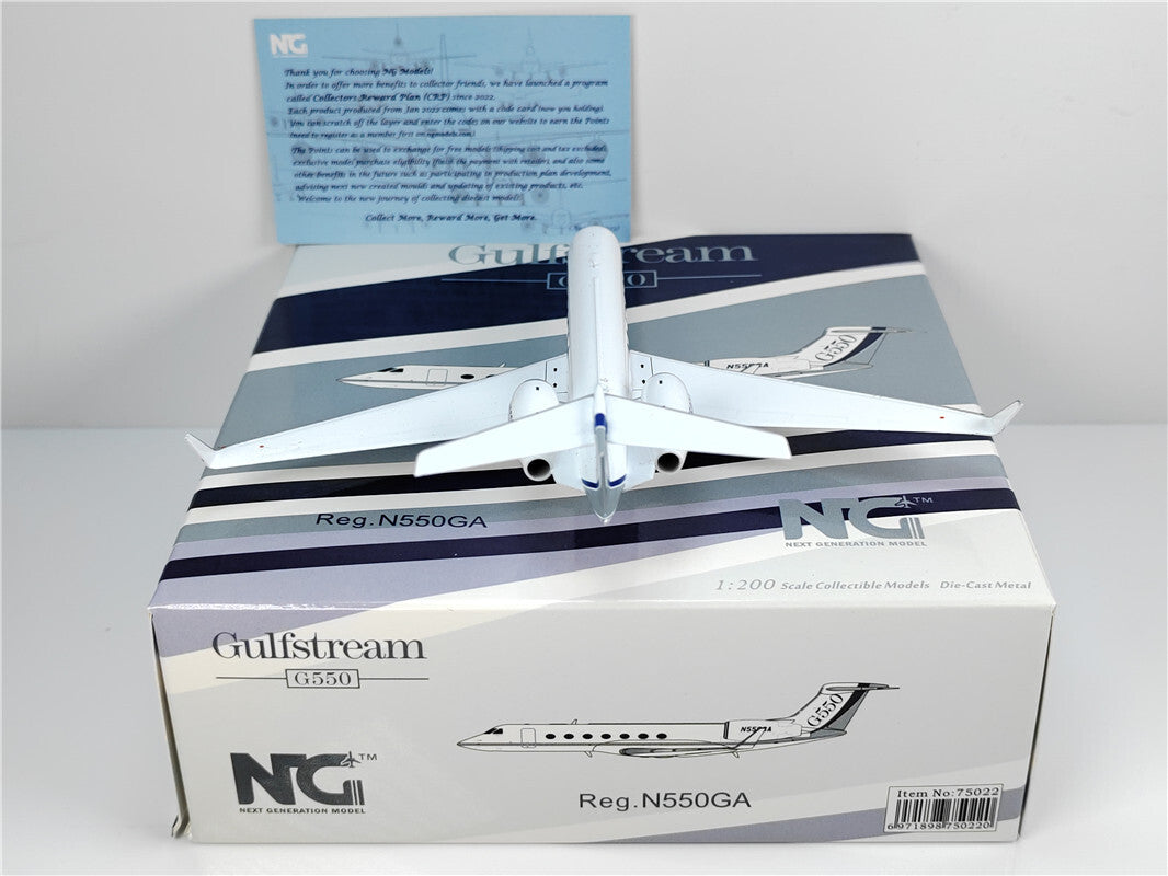 1:200 NG Model Gulfstream G550 Passenger Airplane Diecast Aircraft Model