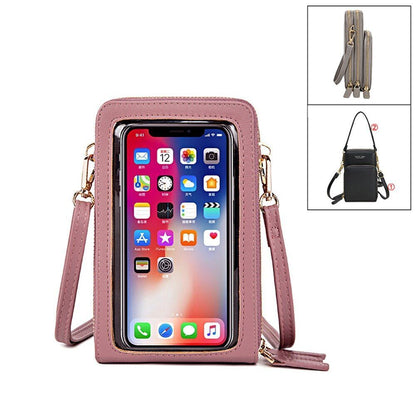 Women Leather Shoulder Bags Large Capacity Crossbody Bags Handbag Phone Purse