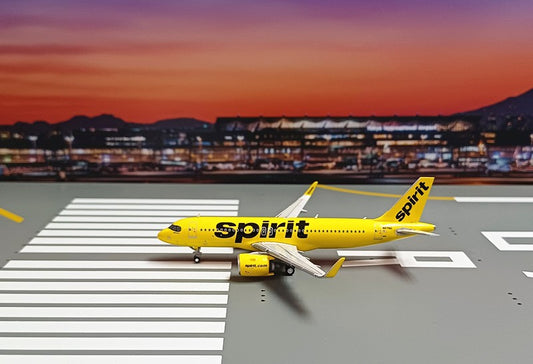 1:400 Geminijets Spirit Airlines Airbus A320neo Passenger Airplane Diecast Model