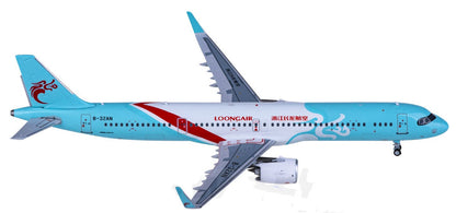 1:400 HYJLwings Loong Air Airbus A321neo Passenger Airplane Diecast Model