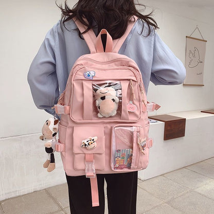 Travel Book Bag Large Backpack Waterproof Nylon Schoolbag College Laptop Bag 1PC