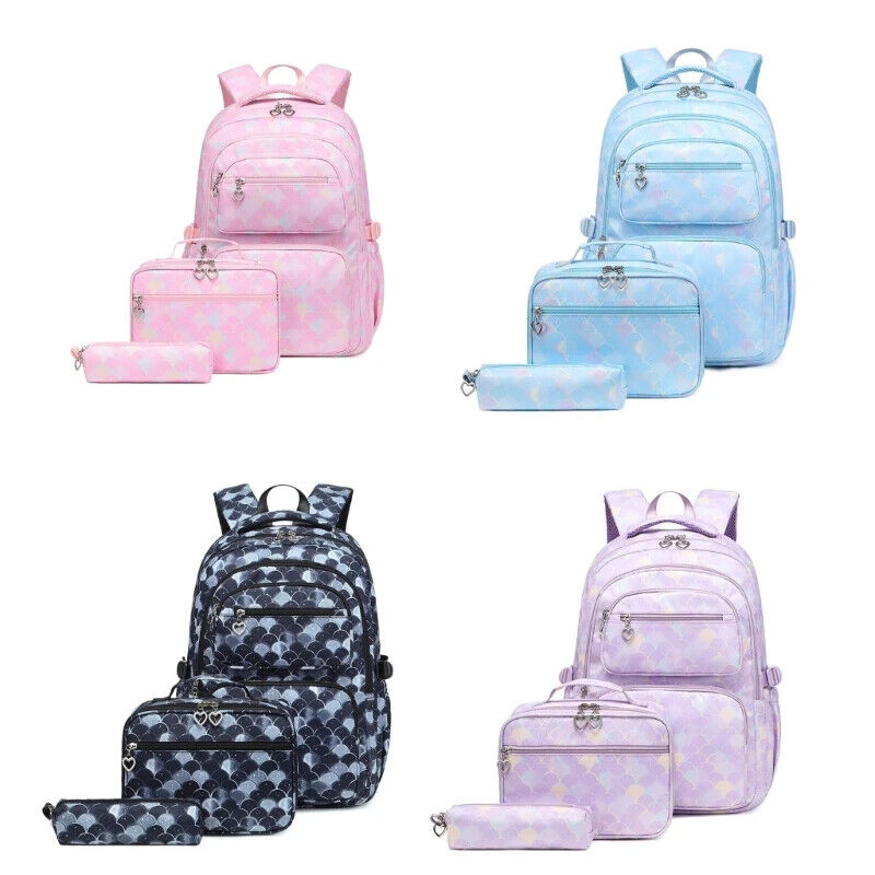 3pcs School Backpack Set School Bookbag Girls Schoolbag Travel Backpacks