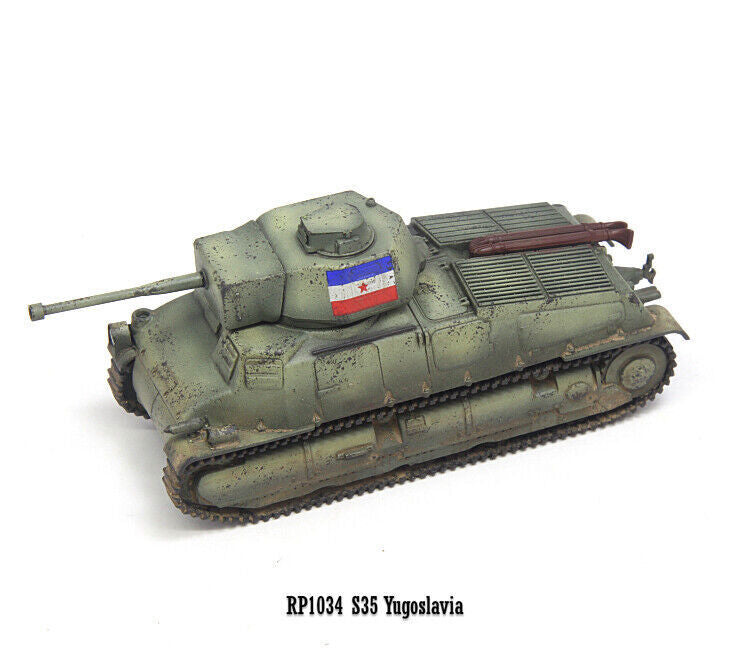 S-Model 1/72 Yugoslav S35 Military Medium Tank 6-pounder Gun Type Model RP1034