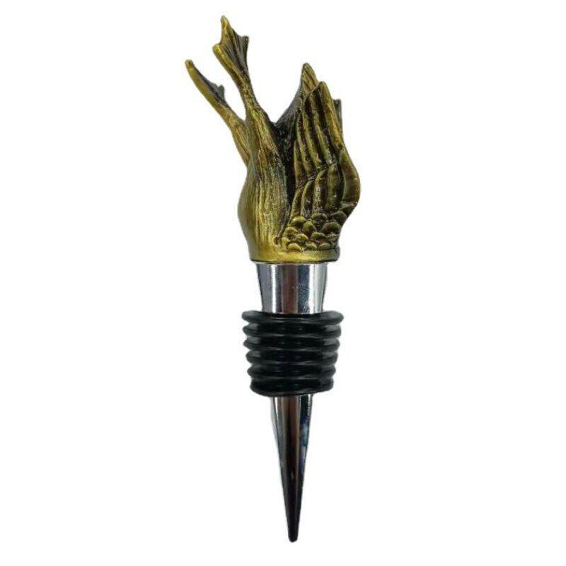 Wine Stoppers Animal Flamingo Octopus Mermaid Owl Bottle Cork 10-11cm Metal Zinc