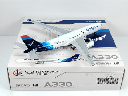 JC Wings FLY GANGWON for Airbus A330-200 HL8512 1:400 Aircraft Pre-built Model