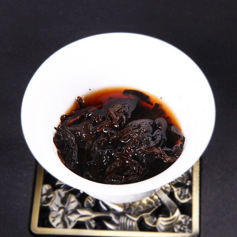 Natural Pu-Erh Ripe Tea Purple Bud Fermented Tea Brick Top-Grade Black Tea 250g