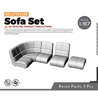 Yao's Studio LYT87258 1/87 Scene Model Sofa Set