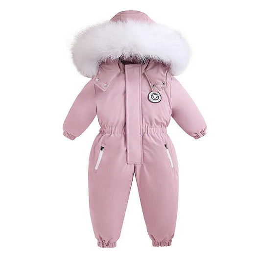 -30 Winter Baby Clothes Thicken Jumpsuits Snowsuits Jacket Ski Suits Kids Coat