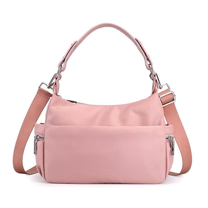 Small Nylon Shoulder Bag Messenger Crossbody Bags Lady Handbag Zipper Shell 1 PC