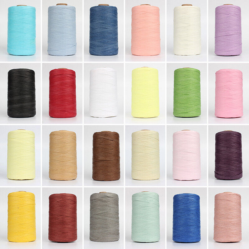 280M Organic Raffia Straw Rope Paper Yarn Crochet Knitting DIY Summer Hat Bag
