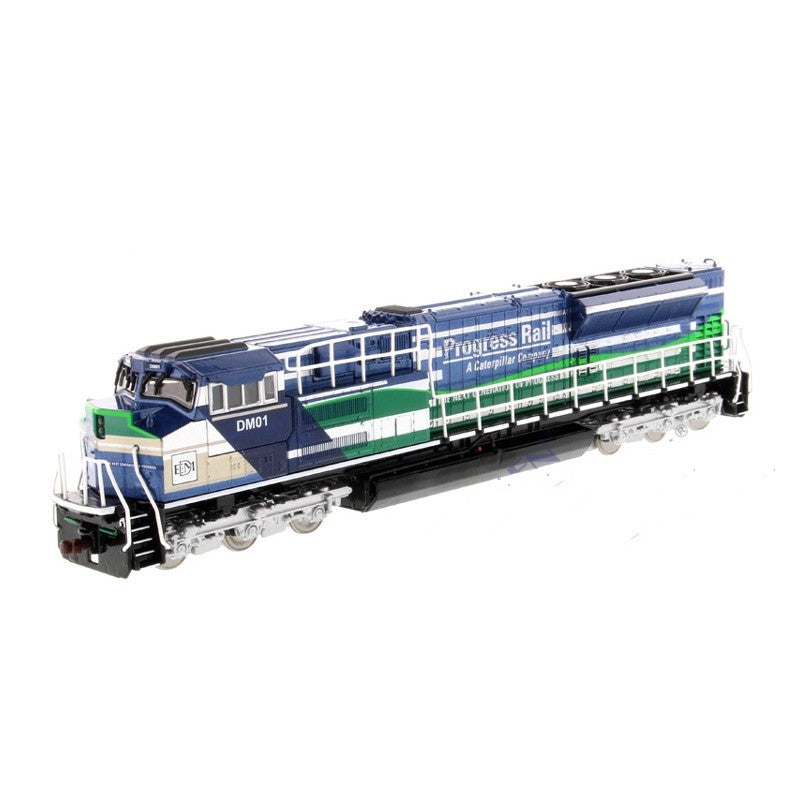 1:87 DM EMD SD70ACe-T4 Locomotive Progress Rail Train Diecast Model Collection