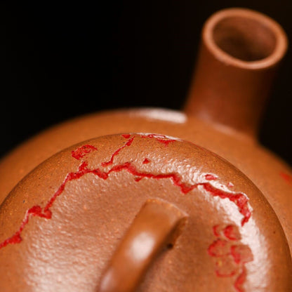 True Yixing Zisha Jiangpo Clay Tea Pot Hand Carved Master Pot 100ml Kungfu Pot