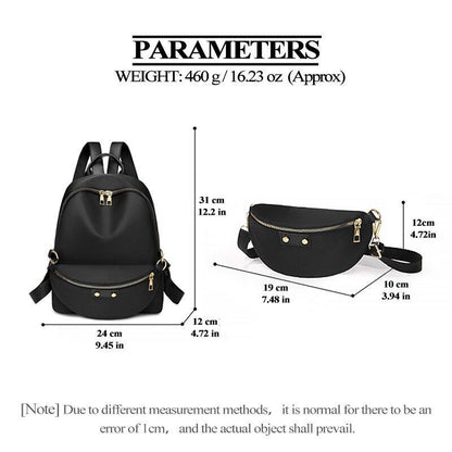 Women Backpack Shoulder Bag Oxford Travel Business Waterproof School Purse 1 PC
