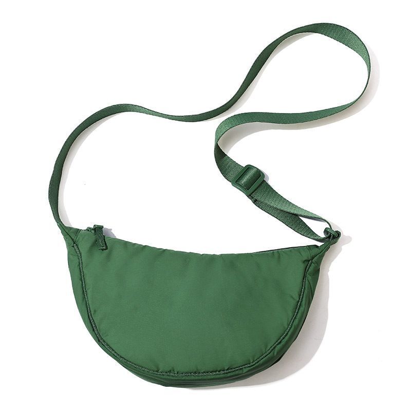 Simple Nylon Hobos Shoulder Bag Padded Messenger Small Purse Handbags 30*15*9CM