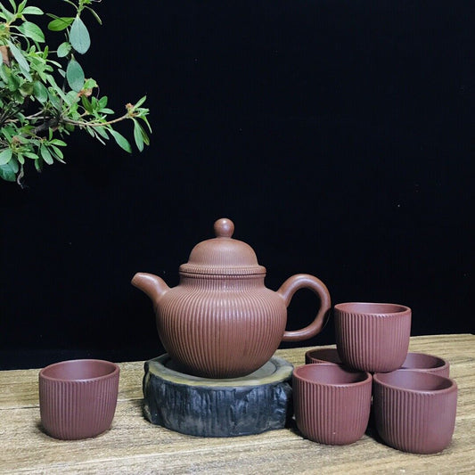 Chinese Yixing Zisha Clay Handmade Exquisite Teapot（锦纹掇球 底款：顾景舟）