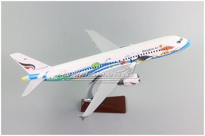 47CM Bangkok Air AIRBUS A320 HS-PGW Passenger Airplane Resin Aircraft Model