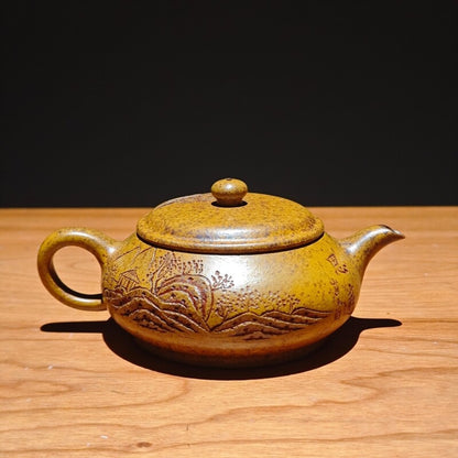 Real Yixing Zisha Clay Tea Pot With Certificate Paper Master Pot Marked 220ml