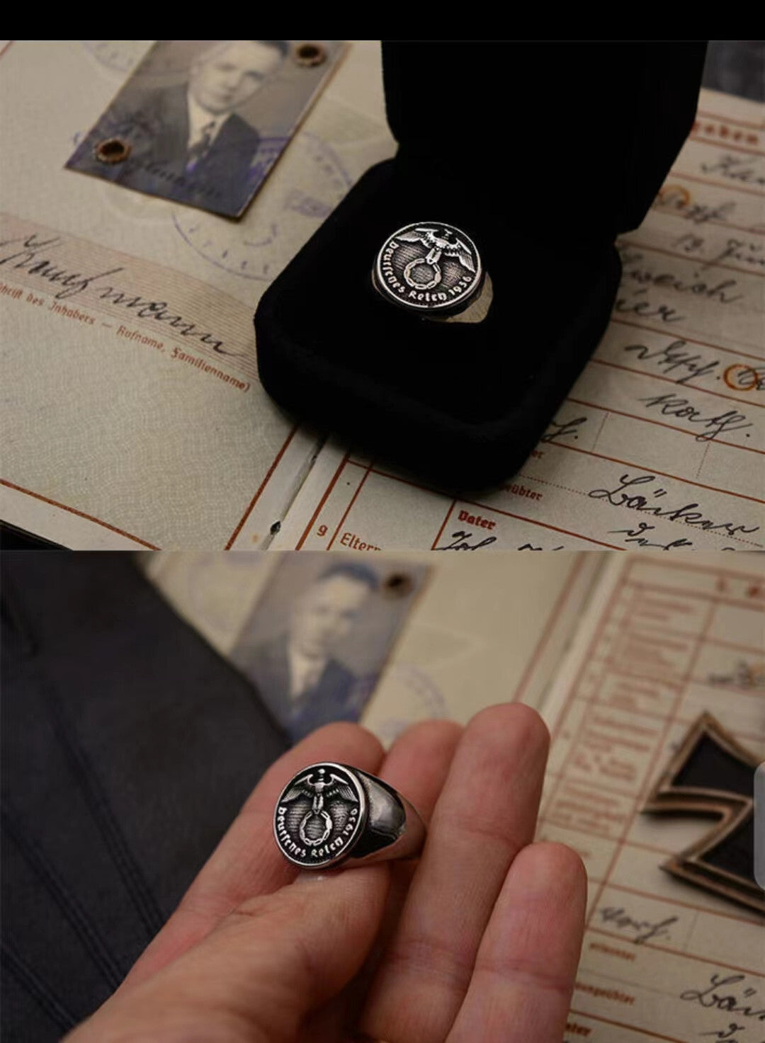 WWII German Eagle Ring Reproduction (Honor) Collectible
