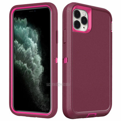 For Apple iPhone 11 Protective 3in1 Shockproof Rugged Heavy Duty Case Cover