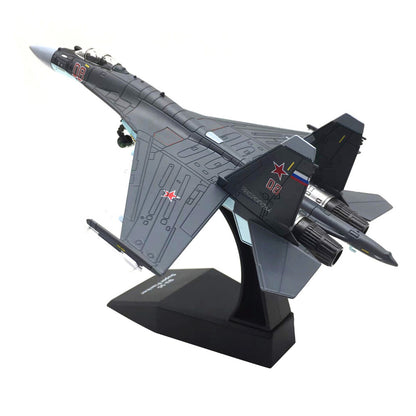 SU-35 Super Flanker Heavy Aircraft 1:100 Model Simulation Fighter Aviation Gift