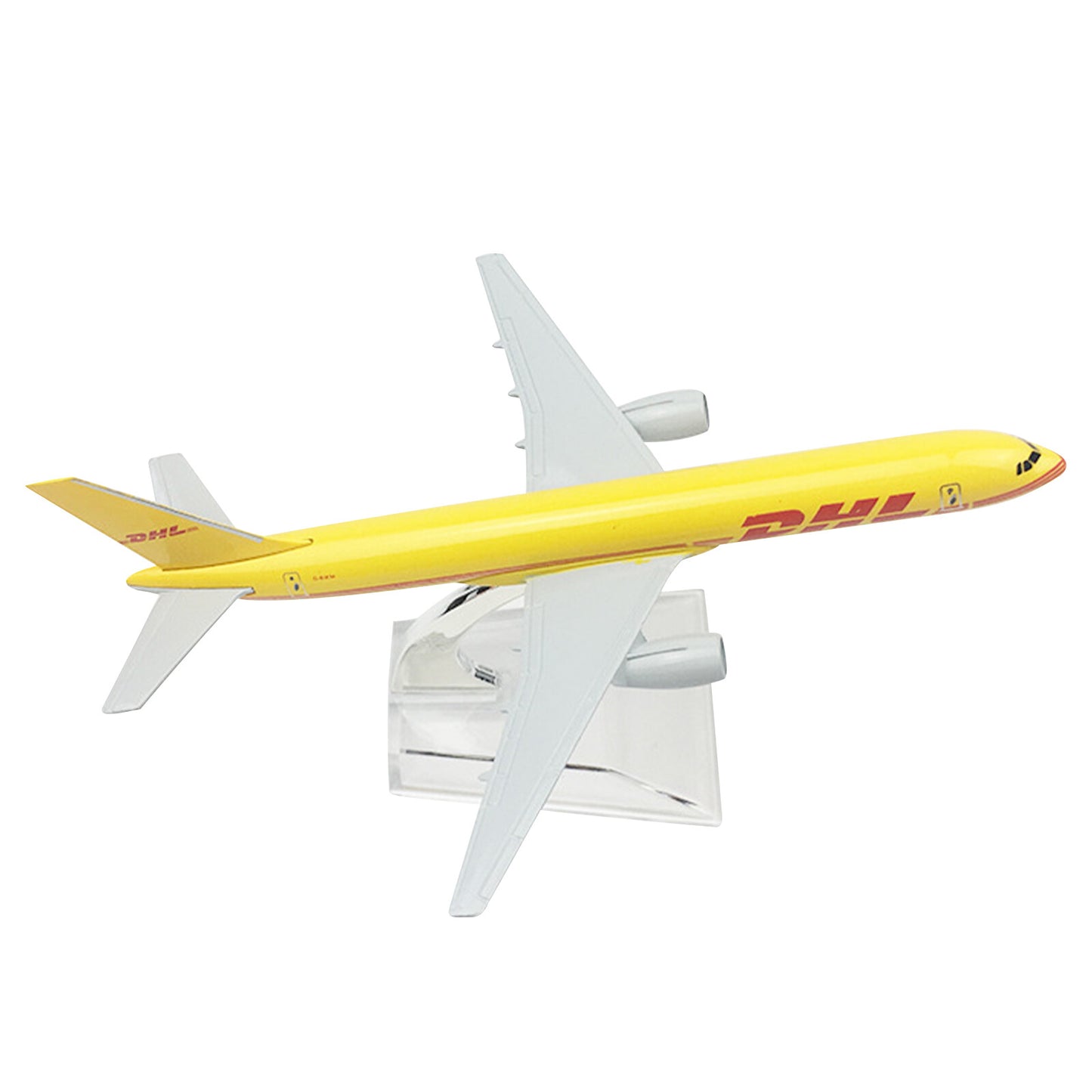 16cm DHL B757 Cargo Airplane Model 1:400 Alloy Simulation Aircraft Ornaments