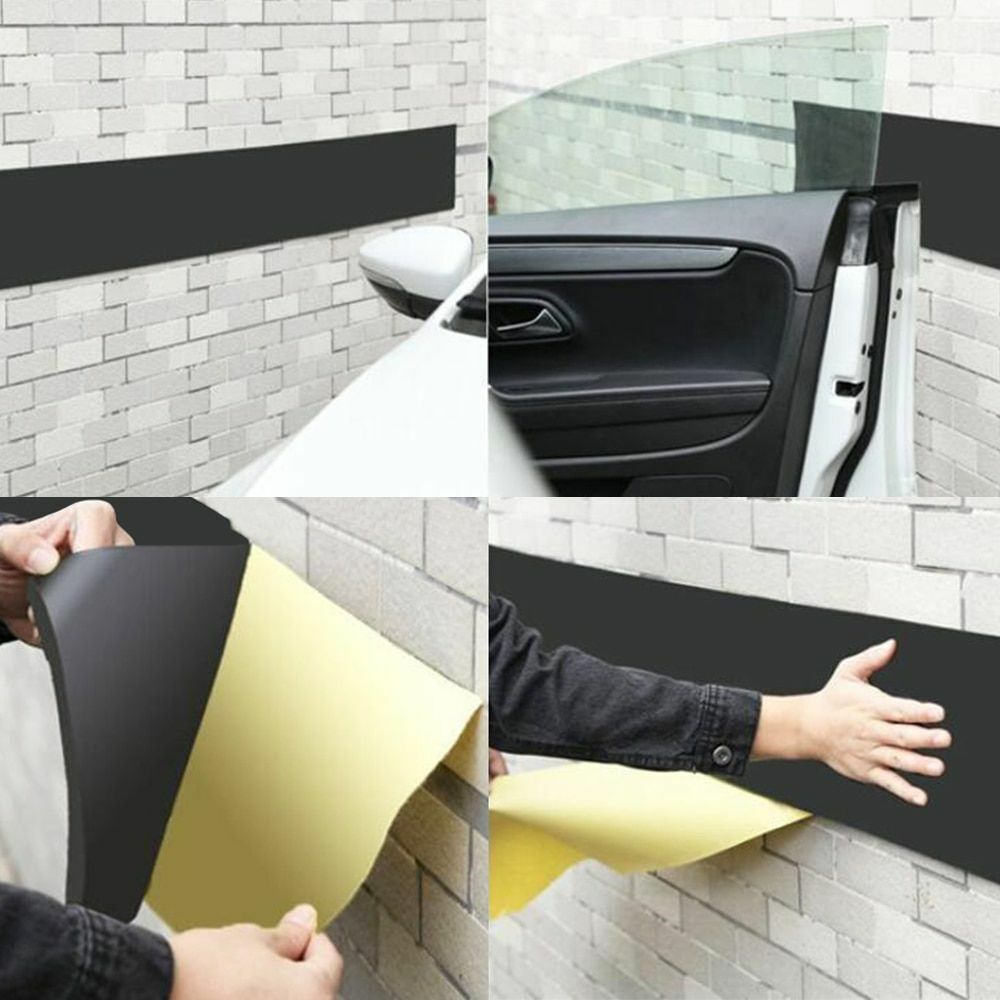 Car Door Protector 200cm x 20cm Garage Rubber Wall Guard Bumper Safety Parking