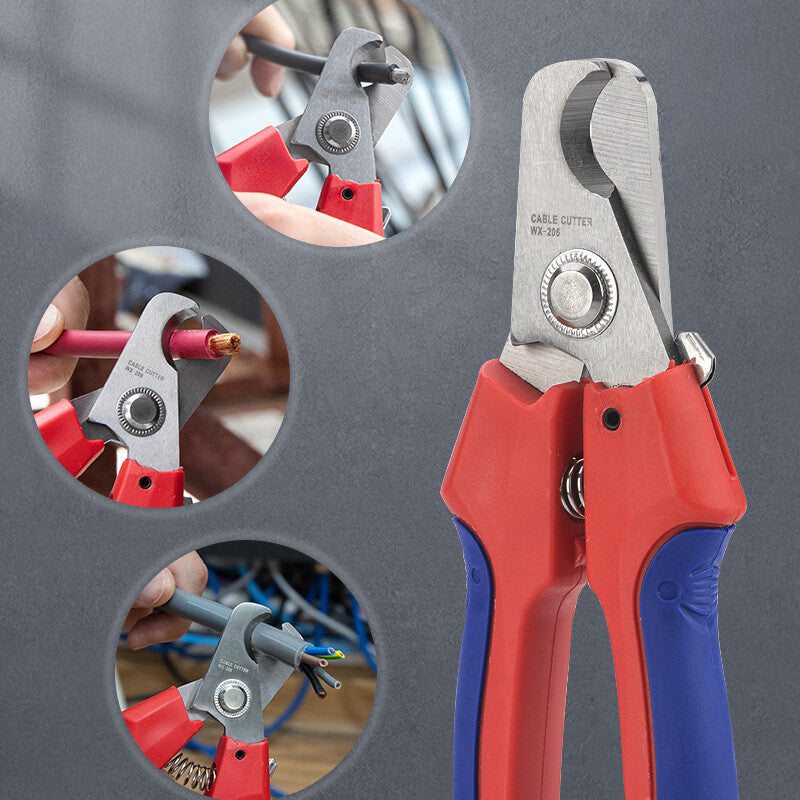 IWISS Solar PV Tools WX-206 Solar Cable Cutter Up To 24mm² Cable Cutting Pliers
