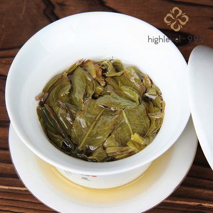 100g Raw Pu'er Yunnan Menghai 2018 Spring Ancient Tree Hand‑Torn Thin Tea Cake
