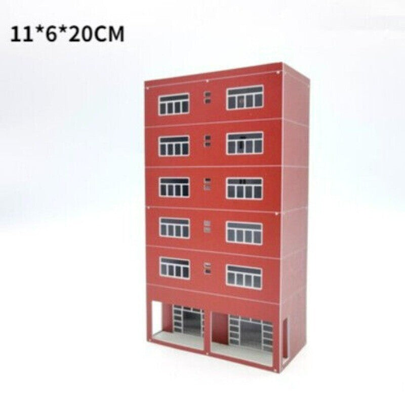 1:87 Building Model Police Station Assembly Building Scene Display Model