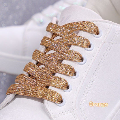 Shoelaces Colorful Sparkling Flat Athletic Sneakers Shoes Boot Strings 100-160cm