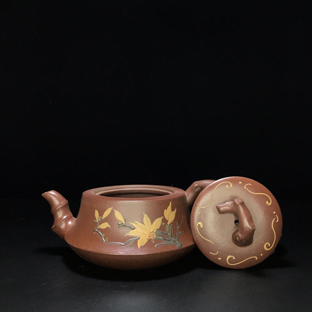 Chinese Yixing Zisha Clay Handmade Exquisite Teapot （柱础壶 底款：汪寅仙）