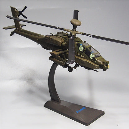 1:72 US Army AH64 Apache gunship alloy model military aircraft model