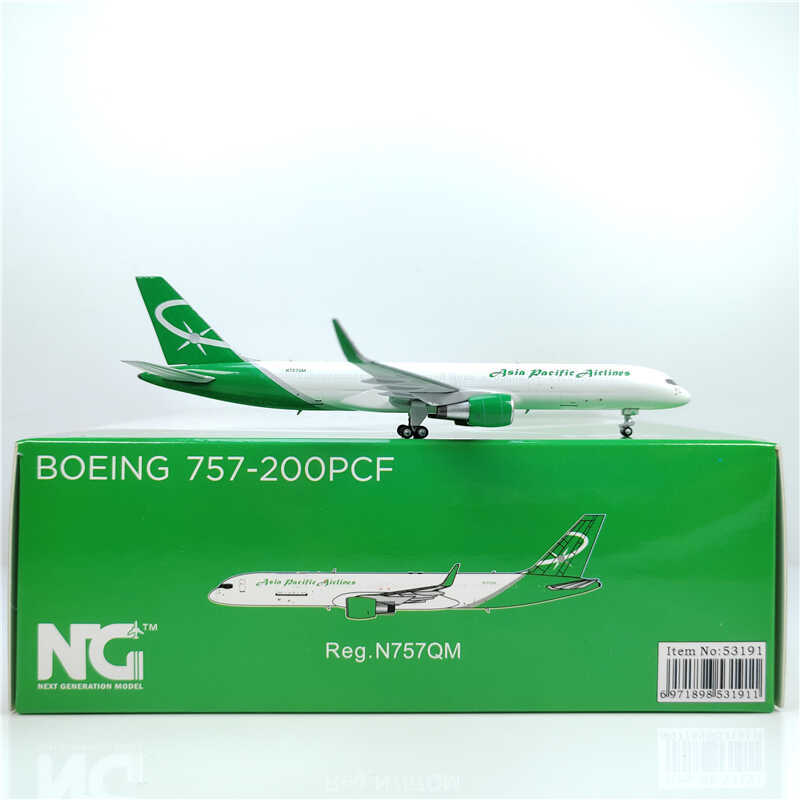 1:400 NG Models Asia Pacific air cargo B757-200 Passenger Diecast Aircraft Model