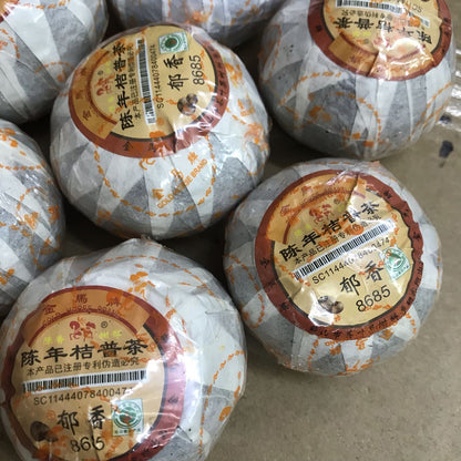 Orange Pu'er Tea Yuxiang 8685 China Loose Leaf Ripe Pu'er Tea Slimming Tea -