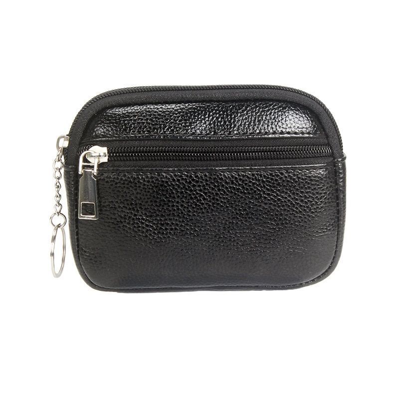 Women Wallet Leather Purse Card Holder Coin Clutch Zipper Keychain Bag 14*4*11CM