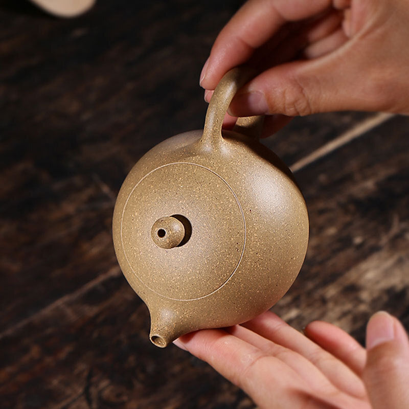 xishi pot marked ball shaped infuser holes yixing zisha duan clay tea pot 120ml