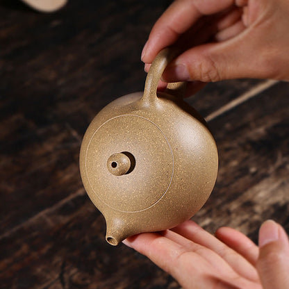 xishi pot marked ball shaped infuser holes yixing zisha duan clay tea pot 120ml
