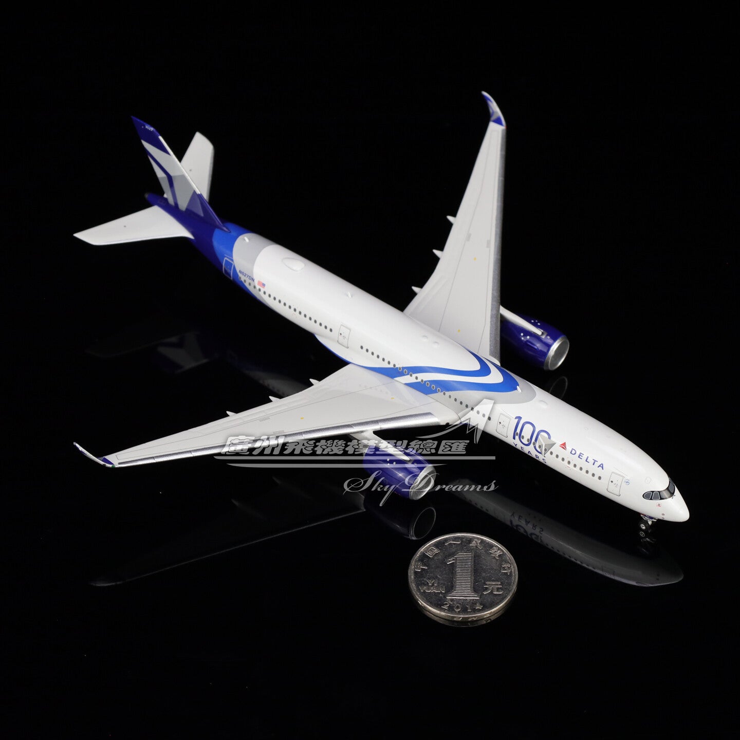 1:400 Phoenix DELTA AIRBUS A350-900 Passenger Airplane Diecast Aircraft Model