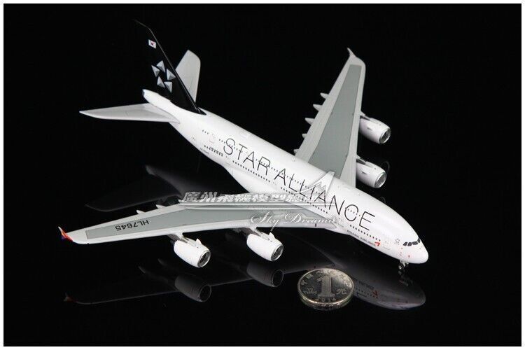 1:400 Phoenix ASIANA AIRLINES STAR ALLIANCE AIRBUS A380 Airplane Diecast Model