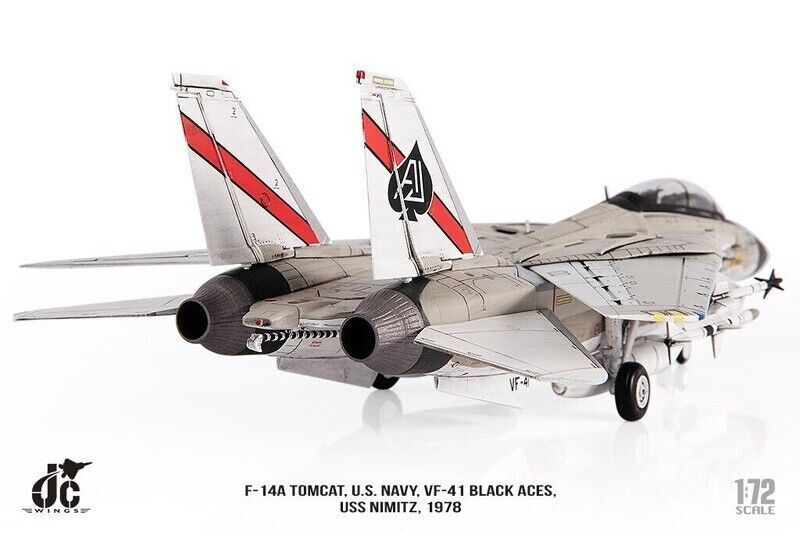1:72 JC Wings Grumman F-14A Tomcat USN Nimitz 1978 Fighter Diecast Plane Model