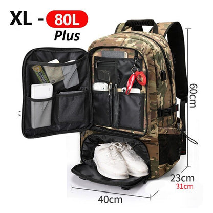 Men's Backpack Climbing Travel Sports Camping Hiking Backpack School Bag Pack