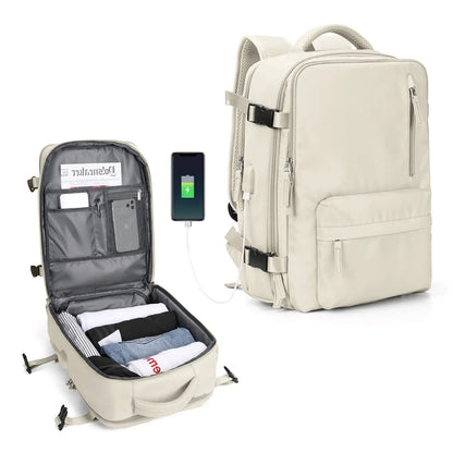 Lightweight Travel Backpack Bags Women's Multifunctional Charging Woman Luggage