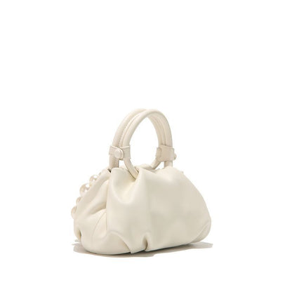 Ring Handbags Pearl And Marble Decoration Shoulder Bag Delicate Crossbody Purse