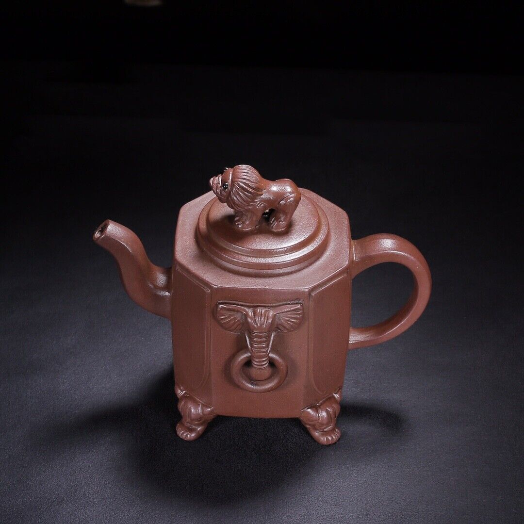 Chinese Yixing Zisha Clay Handmade Exquisite Teapot （威震八方 底款：施小马）