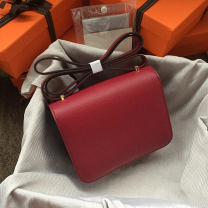 Genuine Leather Bag Women's Top Shoulder Bag Crossbody Square Bag