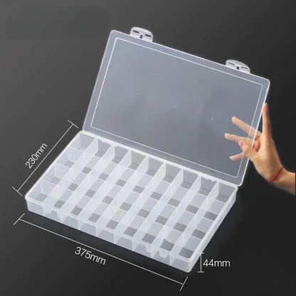 Empty Watercolor Box 24 36 48 Grids Plastic Large Capacity Travel Paint Palettes