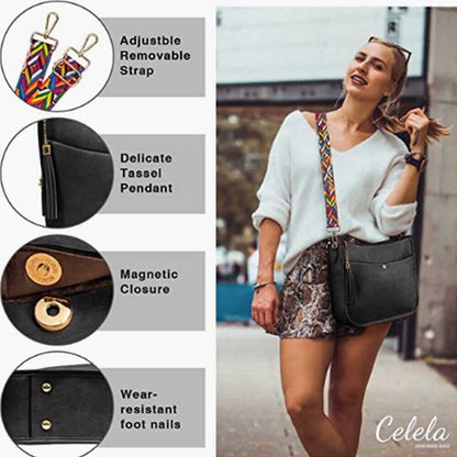 Celela Women Shoulder Handbag Crossbody Pouch Bag Cell Phone Purse Wallet Case