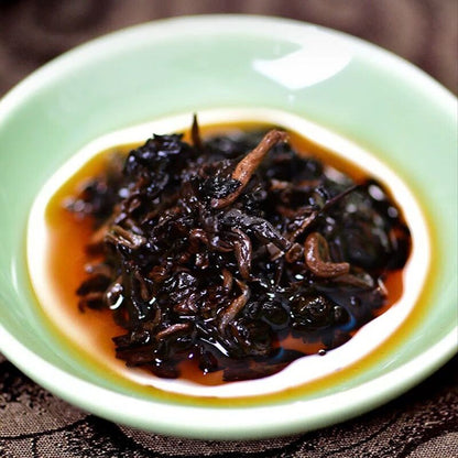 TENFU TEA Guangxi Liubao Tea Black Tea Cake LIU PAO Dark Tea Hei Cha 357g