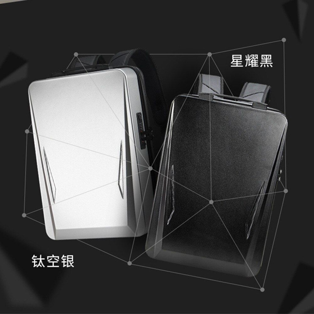 Anti-theft 17.3" Laptop Backpack Hard Shell Notebook USB Waterproof Travel Bags